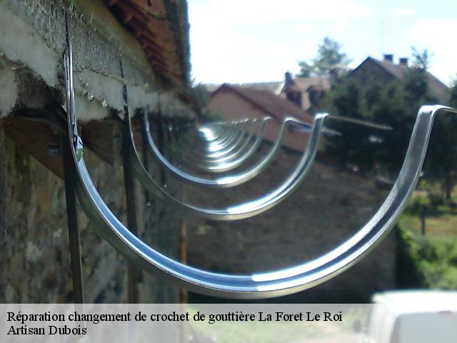 Réparation changement de crochet de gouttière 91410
