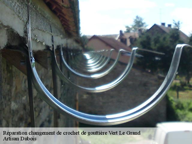 Réparation changement de crochet de gouttière 91810
