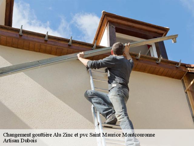 Changement gouttière Alu Zinc et pvc  saint-maurice-montcouronne-91530 Artisan Dubois