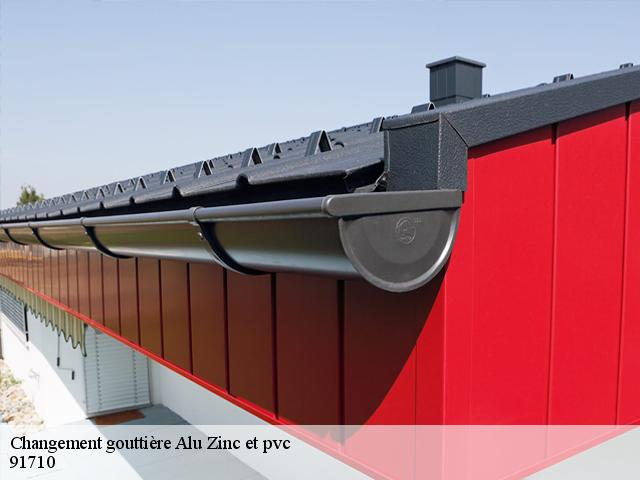 Changement gouttière Alu Zinc et pvc 91710