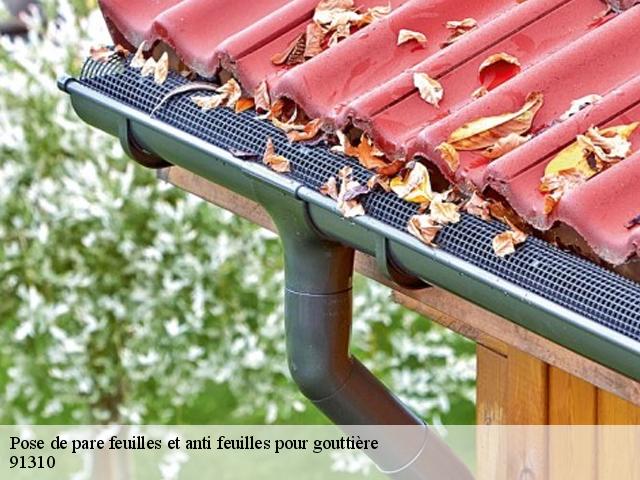 Pose de pare feuilles et anti feuilles pour gouttière